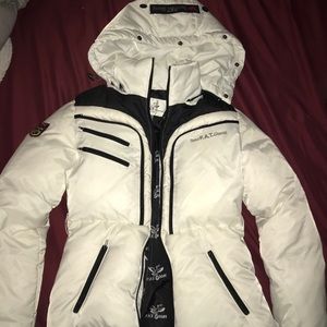 New Triple FAT Goose White Down Parka Jacket Women